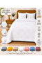 100% Cotton Square Patterned Pique Double Size 200X230 cm – Breathable Soft Textured Four-Season Pique - 2