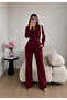 Front Pleated Jacket and Trousers Double Blazer Set - 5