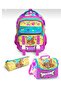 Polo Club Dog Design Patterned 5-Compartment 3-Piece School Bag Set (Conqueror Paint Set with Gift) - 2