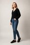 V-Neck Selenik Knit Detailed Comfortable Fit Draped Sleeve Women's Thick Knitwear Cardigan - 3