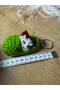 Hand-Knitted Sleeping Cat Keychain - 3