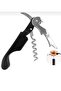Double Hinged Professional Waiter Type Stainless Steel Wine Opener (with Foil Cutter) - 6