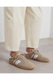 Women's Suede Side Striped Lace-Up 2 cm Sole Sneaker Sports Shoes