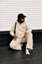 Unisex Men's and Women's Movement Printed Oversize 3 Thread Hooded Baggy Bottom Tracksuit Set - 5