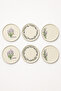 Lavanta Series Set of 6 20 cm Stackable Ceramic Cake, Dessert and Serving Plates - 3