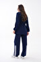 Striped Detail Oysho Zippered Suit - 6