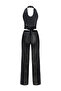 Patterned tulle crop top-pant set - 6
