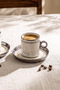 Motto Porcelain 4 Piece Coffee Cup Set for 2 People - 2