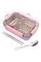 Twisoo3 Compartment Design Sealed Leakproof High Capacity Food Container Stainless Steel Bento Lunch Box With Cutlery - 4