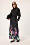 Patterned Oversize Viscose Jacket