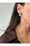 Gold Blue Stone Earrings
