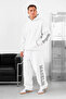 Unisex Men's Women's Macklin Sleeve and Leg Printed Oversize 3 Thread Hooded Baggy Bottom Tracksuit Set - 3