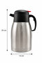 2 Liter Large Chamber Stainless Steel Double Layer Thermos - 24 Hours Cold / 12 Hours Hot Leak-Proof Camping Office Thermos - 4