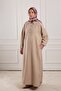 Shirt Collar Muslin Dress Stone - 2