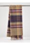 Men's Polyviscose Winter Scarf, Soft Textured Patterned Men's Scarf, Stylish Men's Accessory, Gift for Men, Men's Foulard