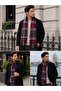 Men's Polyviscose Winter Scarf, Soft Textured Patterned Men's Scarf, Stylish Men's Accessory, Gift for Men, Men's Foulard - 3