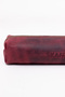 Large Size Genuine Calfskin Single Compartment Premium Pen Holder – Leather Pen Case Claret Red - 4
