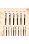 18 piece Grigio Professional Makeup Brush Set, with V Shape Puff, Canvas & Makeup bag - 3