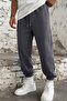 Men's Winter Relaxed Fit 3-Thread Sweatpants with Elastic Waist and Cuffs - 8