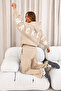 Unisex Men's Women's m a C K L I N Back Printed Oversize 3 Thread Hooded Baggy Bottom Tracksuit Set