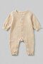 100% Cotton Muslin Lace Detailed Baby Girl Jumpsuit