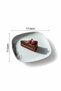 Tree of Life 6-Piece Porcelain Serving Plate, Dessert Plate, Cake Plate White Square 17.5*17.5cm - 2