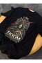 Dr.Doom 100% Cotton Relax Fit Crew Neck Black Tshirt - 3
