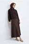 Button Detailed Jacket Brown Agck1356 - 4