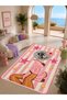 Aura Spicy Kapya Patterned Modern Woven Base Decorative Carpet Aura4061
