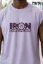 Lila Iron Printed Sports Athlete T-Shirt Crew Neck Cotton Single Jersey Fabric Men's - 2