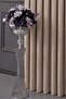 Beige Velvet Textured Background Curtain Single Panel 1/2.5 Medium Pleat Plain Simple Suitable for Any Room