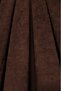 Brown Velvet Textured Background Curtain Single Panel 1/2.5 Medium Pleat Plain Simple Suitable for Any Room - 3