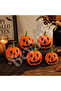 Halloween Smiling Face Mini Pumpkin 5 Pieces - 3