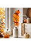 Halloween Orange Leaf Branch 74cm - 8