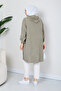Women's Diagonal Side Buttoned Wear-Go Cap with Chest Pocket - 7