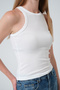 Women's Compact Combed Cotton Camisole Ribbed Tank Top Crop 95% Cotton 5% Elastane - 5