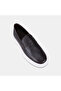 Men's Bitter Brown Thick White Sole Leather Loafer - 7