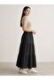 Plus Size Three Layer Women's Elastic Waist Skirt - 3