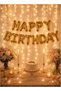 Happy Birthday Foil Balloon Banner Set 16 Inch Gold Letters Party Decoration - 6