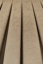 Beige Velvet Textured Background Curtain Single Panel 1/2.5 Medium Pleat Plain Simple Suitable for Any Room - 3