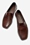 Merdovel Women's Genuine Leather Loafer with Saddle Detail in Tan - 4