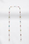 Elegant Colorful Stone Brass Glasses Chain - 3