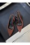 Luan Women's Suede Heeled Shoes Brown - 2
