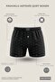 Egyptian Men's Cotton Corner Triangle Relax Fit Boxer Briefs Corner Triangle Patterned/ Black - 2