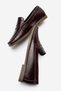 Merdovel Women's Genuine Leather Loafer with Saddle Detail in Brown - 5