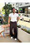 Slim Fit Ribbed Tshirt with Buttoned Collar - 2