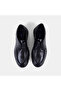 Men's Black Laced Thick Soled Leather Classic Shoes - 6