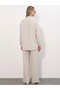 Women's Tunic Trousers Linen Double Set 30121 - Ecru - 3