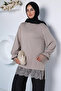Elegant Lace Trimmed Hijab Tunic - 3