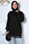 Modern Sequin Patterned Stylish Hijab Tunic - 4